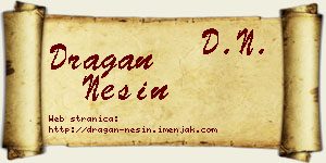 Dragan Nešin vizit kartica